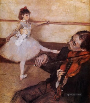 Edgar Degas Painting - the dance lesson 1879 Edgar Degas